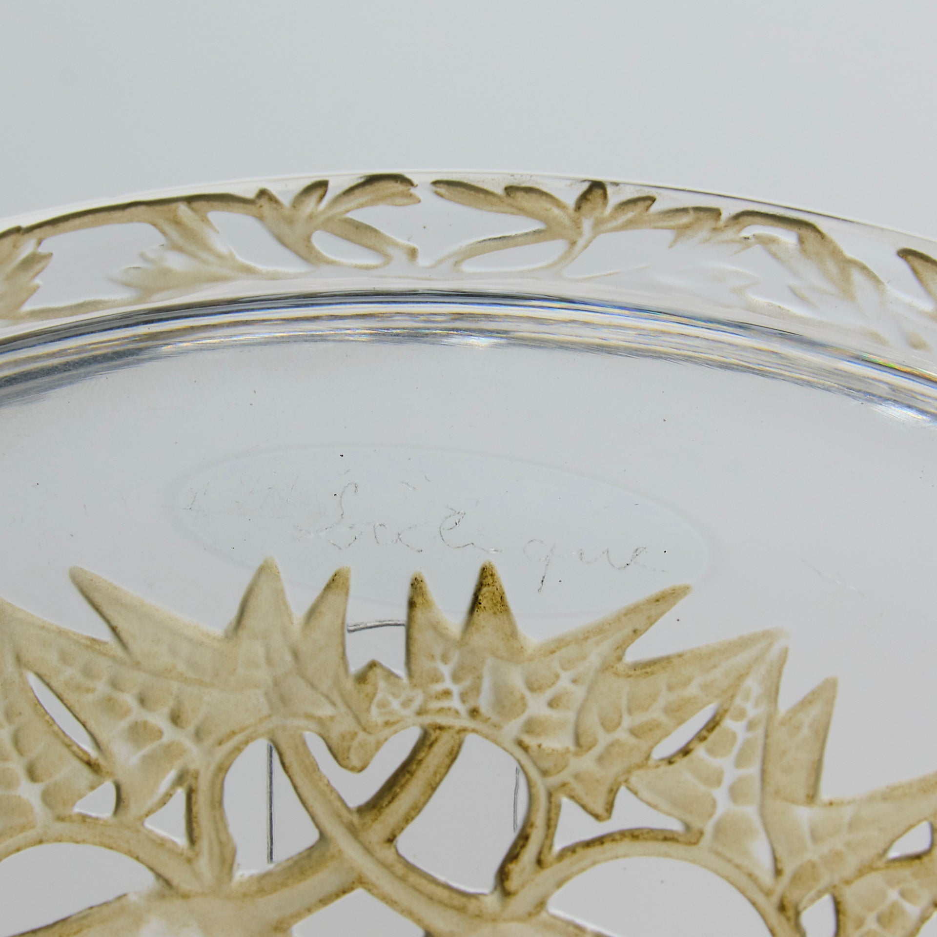 Lalique Chasse Chiens - Art Deco Plate - Hickmet Fine Arts