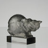 Lalique Cat - Art Deco Glass Lalique Chat - Hickmet Fine Arts