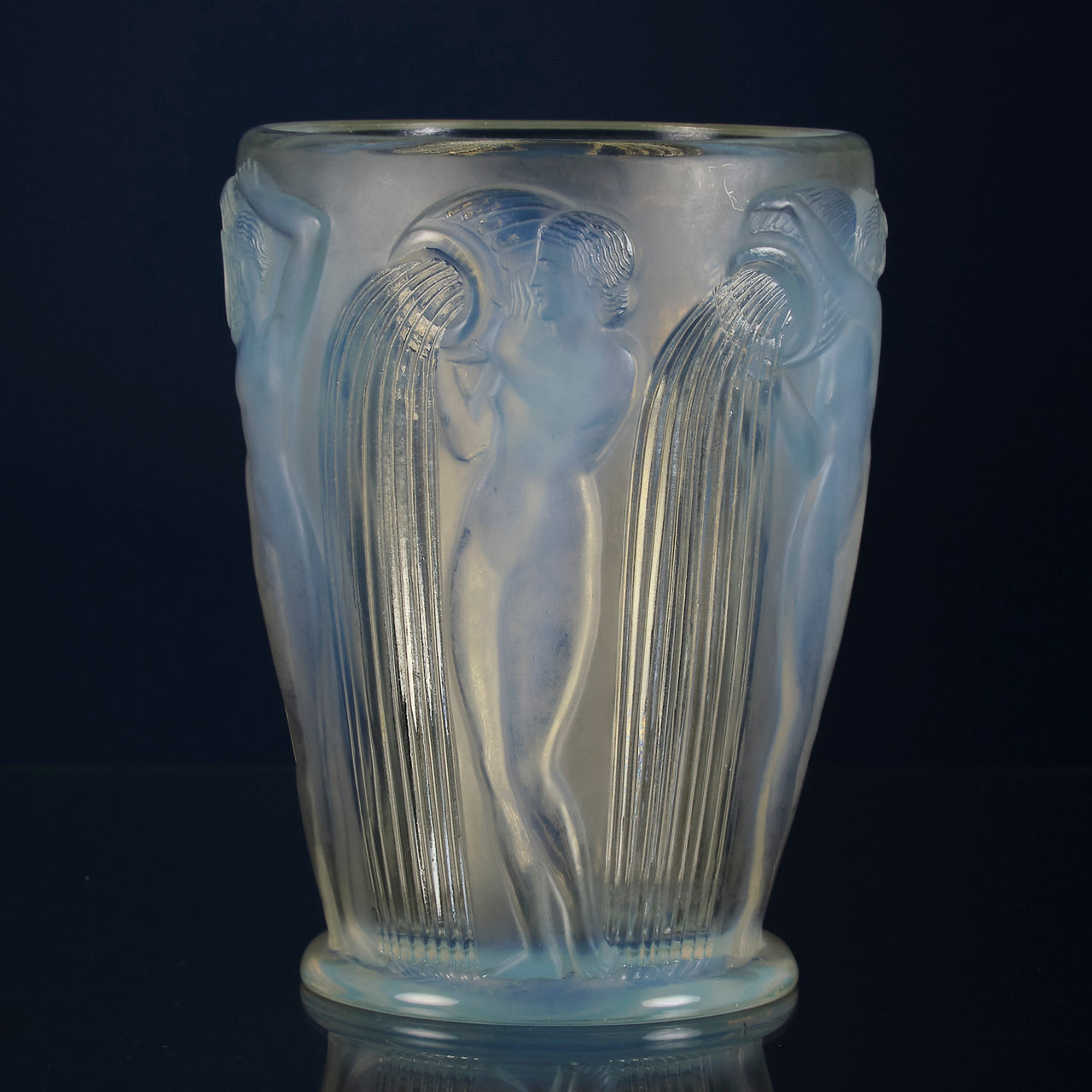 Rene Lalique Daniades Vase - Art Deco Vase - Hickmet Fine Arts