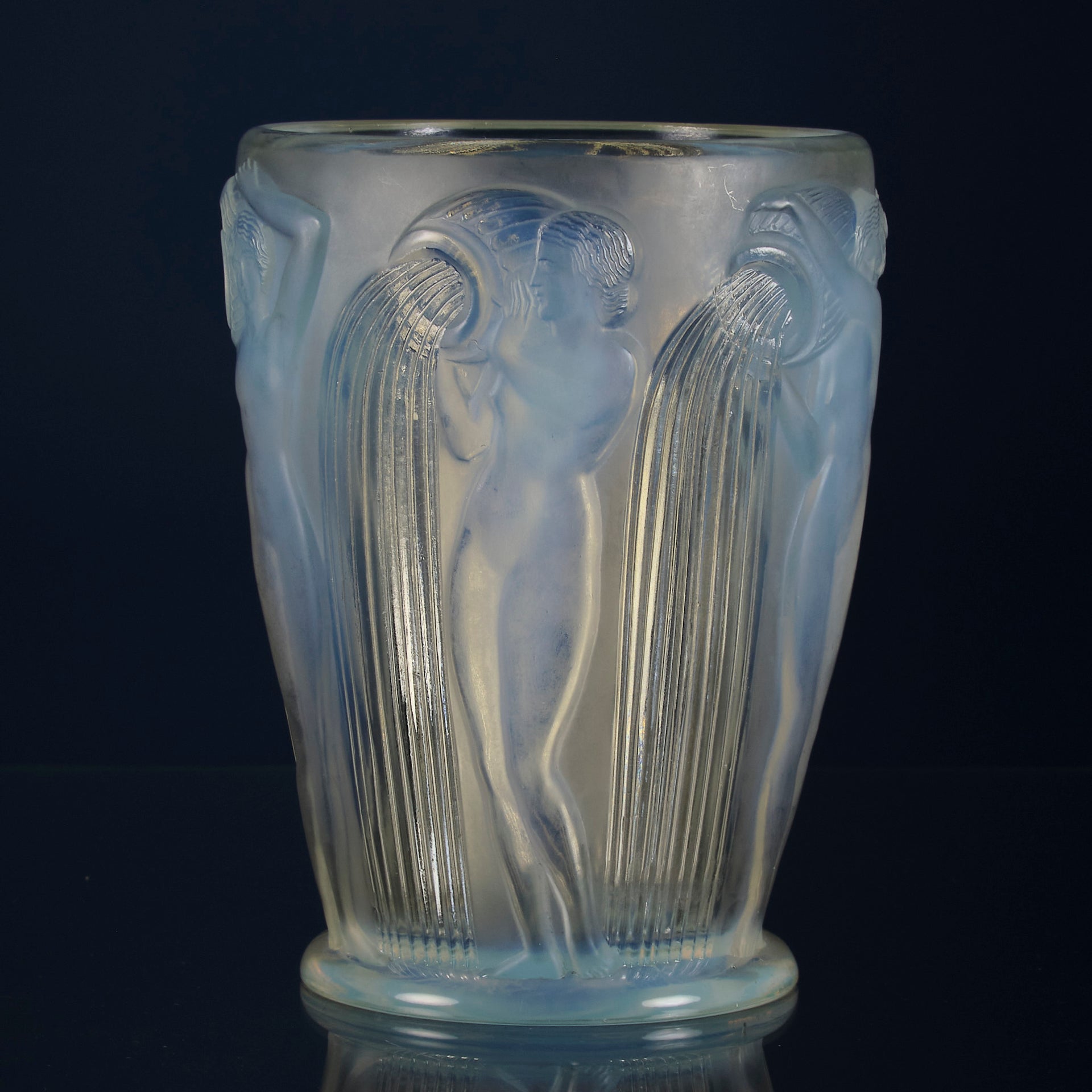 Rene Lalique Daniades Vase - Art Deco Vase - Hickmet Fine Arts