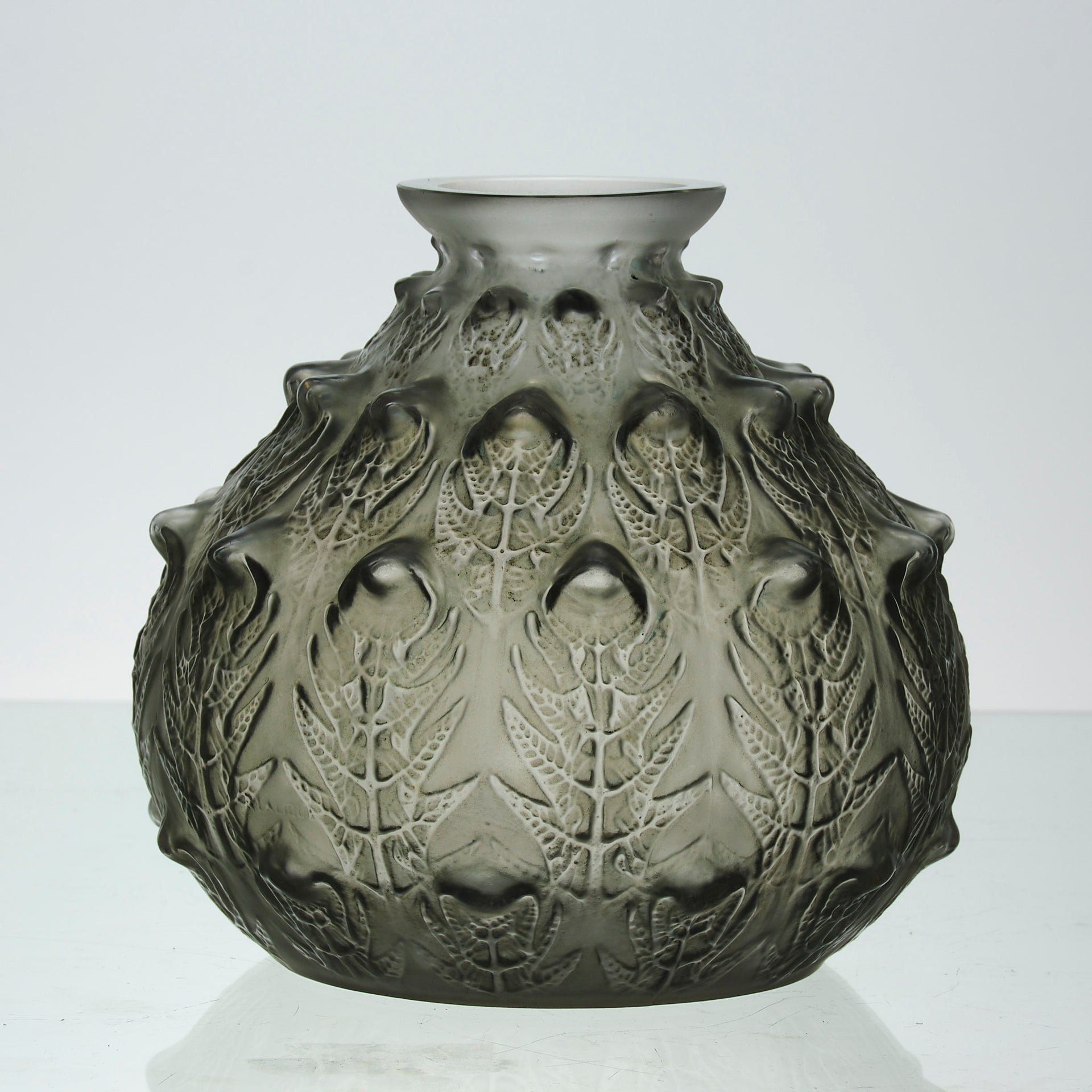 Rene Lalique Fougeres Vase - Art Deco Vase - Hickmet Fine Arts