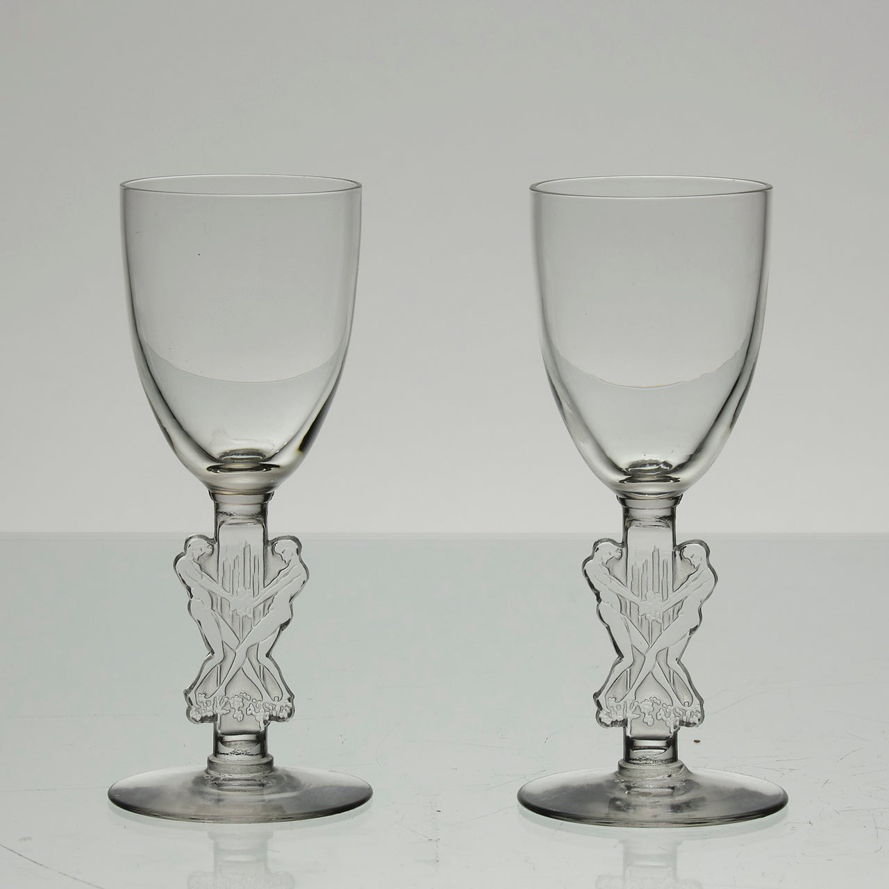 Rene Lalique Strasbourg Glasses - Art Deco Glasses - Hickmet Fine Arts
