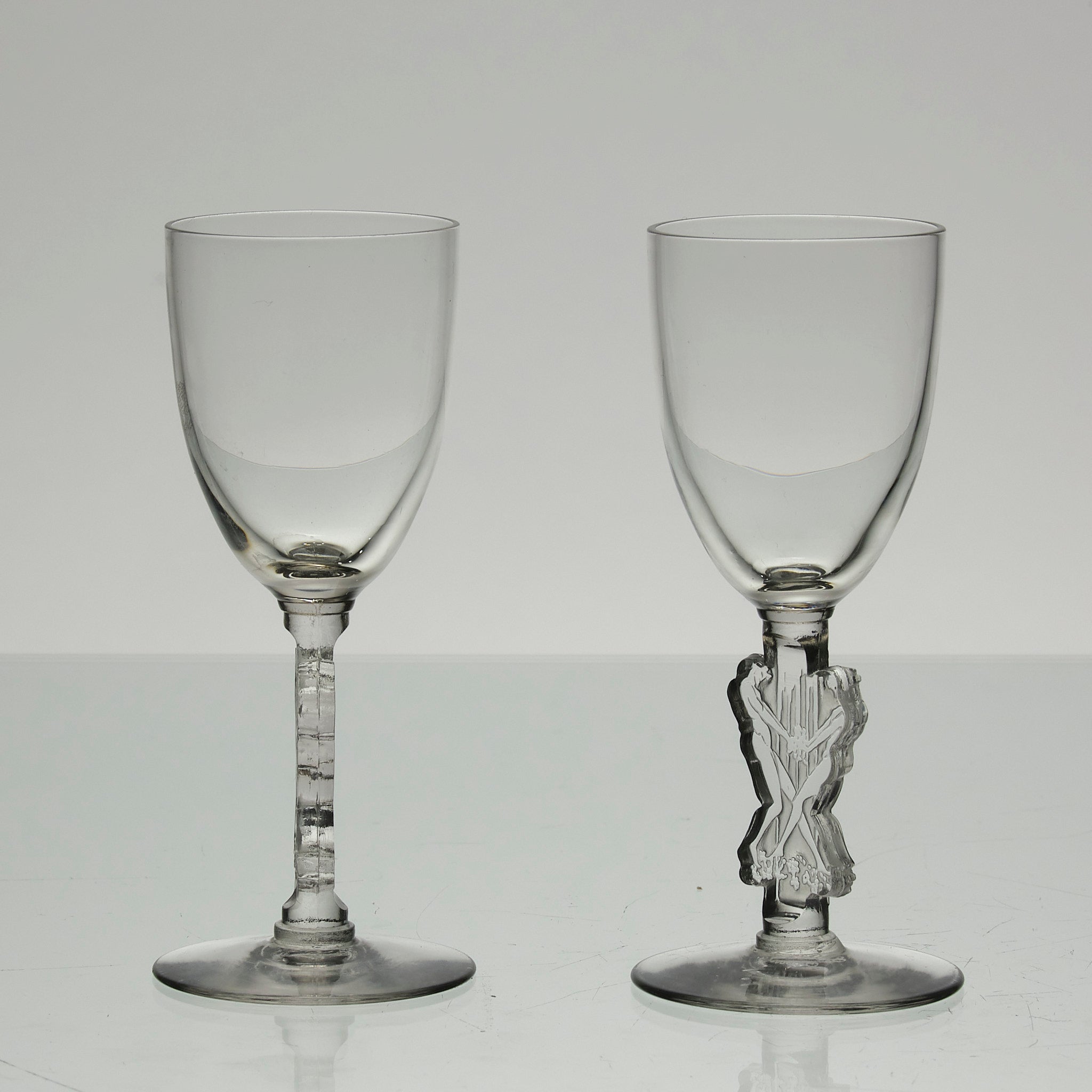 Rene Lalique Strasbourg Glasses - Art Deco Glasses - Hickmet Fine Arts