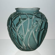 Rene Lalique Sauterelles Vase - Art Deco Vase - Hickmet Fine Arts