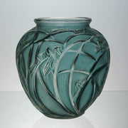 Rene Lalique Sauterelles Vase - Art Deco Vase - Hickmet Fine Arts