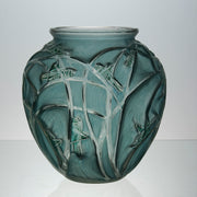 Rene Lalique Sauterelles Vase - Art Deco Vase - Hickmet Fine Arts