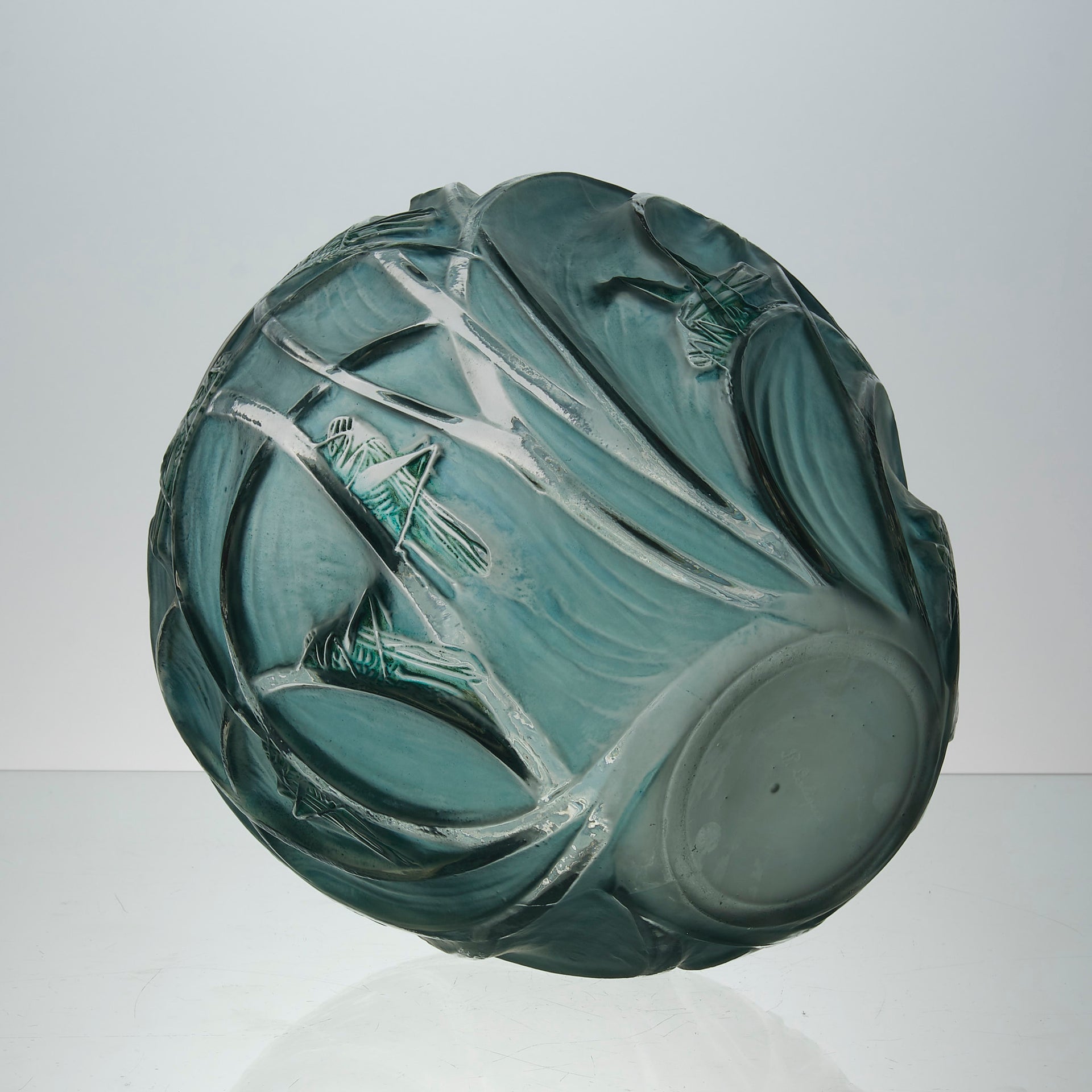 Rene Lalique Sauterelles Vase - Art Deco Vase - Hickmet Fine Arts