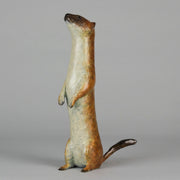 "Stoat" by Richard Smith - Limited Edition Bronze - Hickmet Fine Arts 