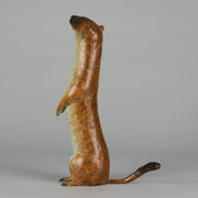 "Stoat" by Richard Smith - Limited Edition Bronze - Hickmet Fine Arts 