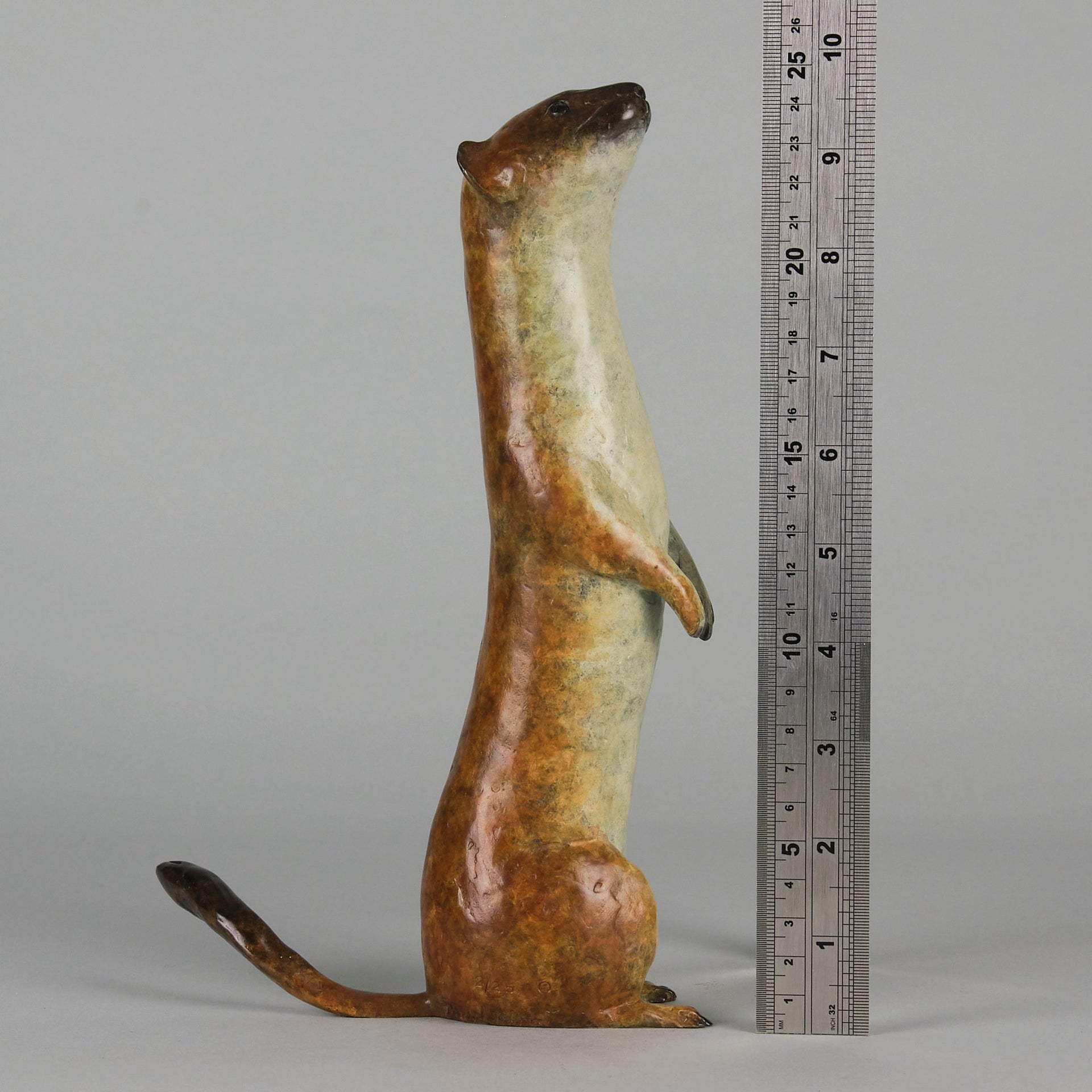 "Stoat" by Richard Smith - Limited Edition Bronze - Hickmet Fine Arts 