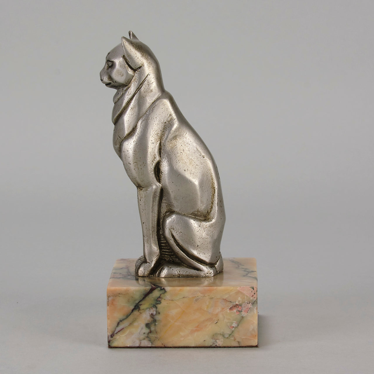 Georges Rigot Cat - Art Deco Bronze - Hickmet Fine Arts