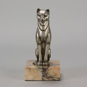 Georges Rigot Cat - Art Deco Bronze - Hickmet Fine Arts