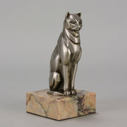 Georges Rigot Cat - Art Deco Bronze - Hickmet Fine Arts