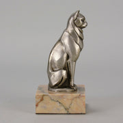 Georges Rigot Cat - Art Deco Bronze - Hickmet Fine Arts