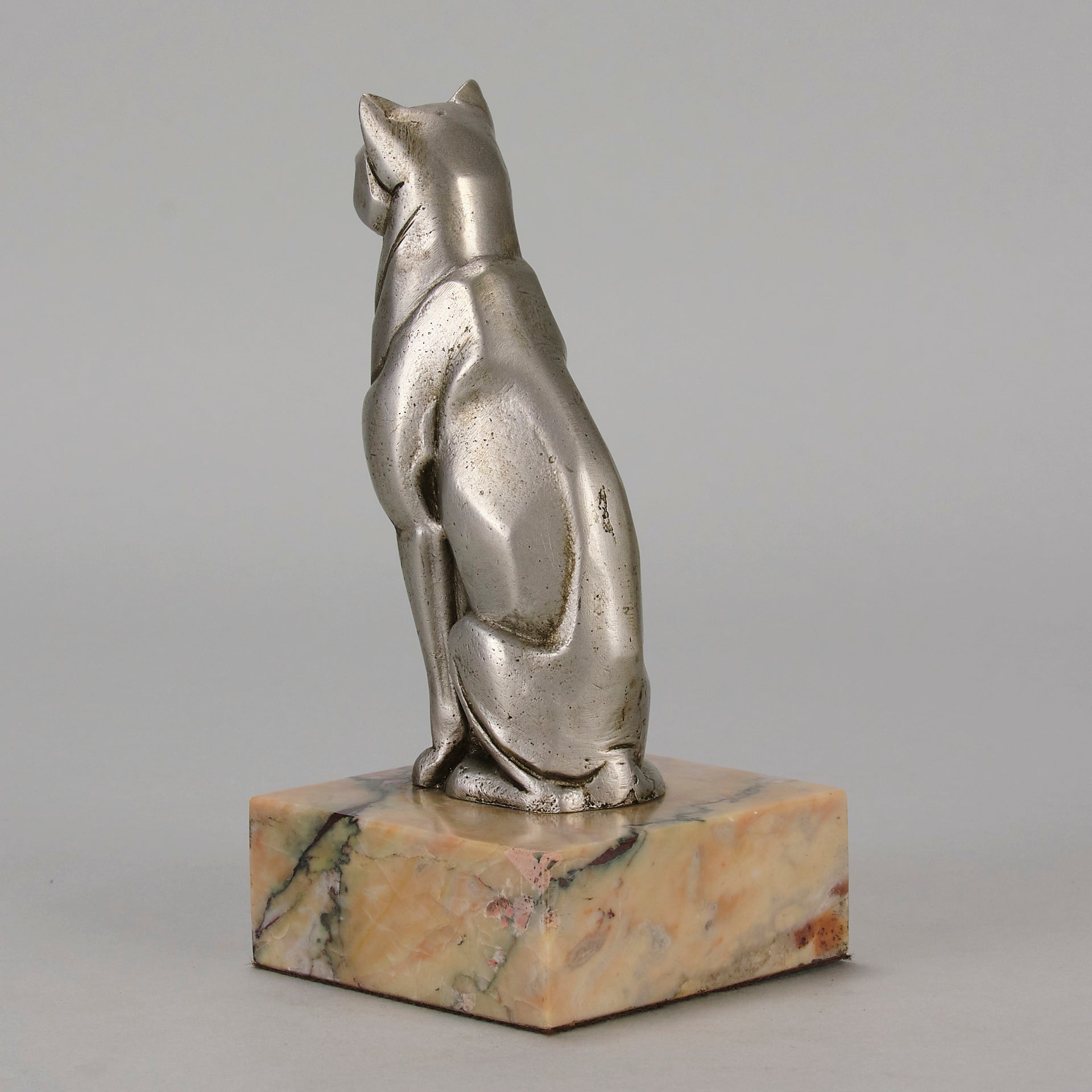 Georges Rigot Cat - Art Deco Bronze - Hickmet Fine Arts