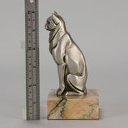 Georges Rigot Cat - Art Deco Bronze - Hickmet Fine Arts