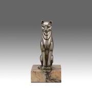 Georges Rigot Cat - Art Deco Bronze - Hickmet Fine Arts