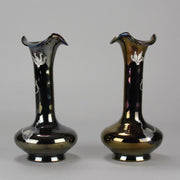 Rindskopf Vases - Art Nouveau Silvered Vases - Hickmet Fine Arts 