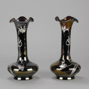 Rindskopf Vases - Art Nouveau Silvered Vases - Hickmet Fine Arts 