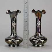 Rindskopf Vases - Art Nouveau Silvered Vases - Hickmet Fine Arts 