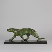 Rochard Bronze Panther - Animalier Antique Bronze - Hickmet Fine Arts 