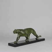 Rochard Bronze Panther - Animalier Antique Bronze - Hickmet Fine Arts 