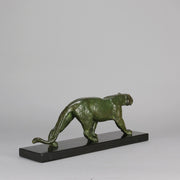 Rochard Bronze Panther - Animalier Antique Bronze - Hickmet Fine Arts 