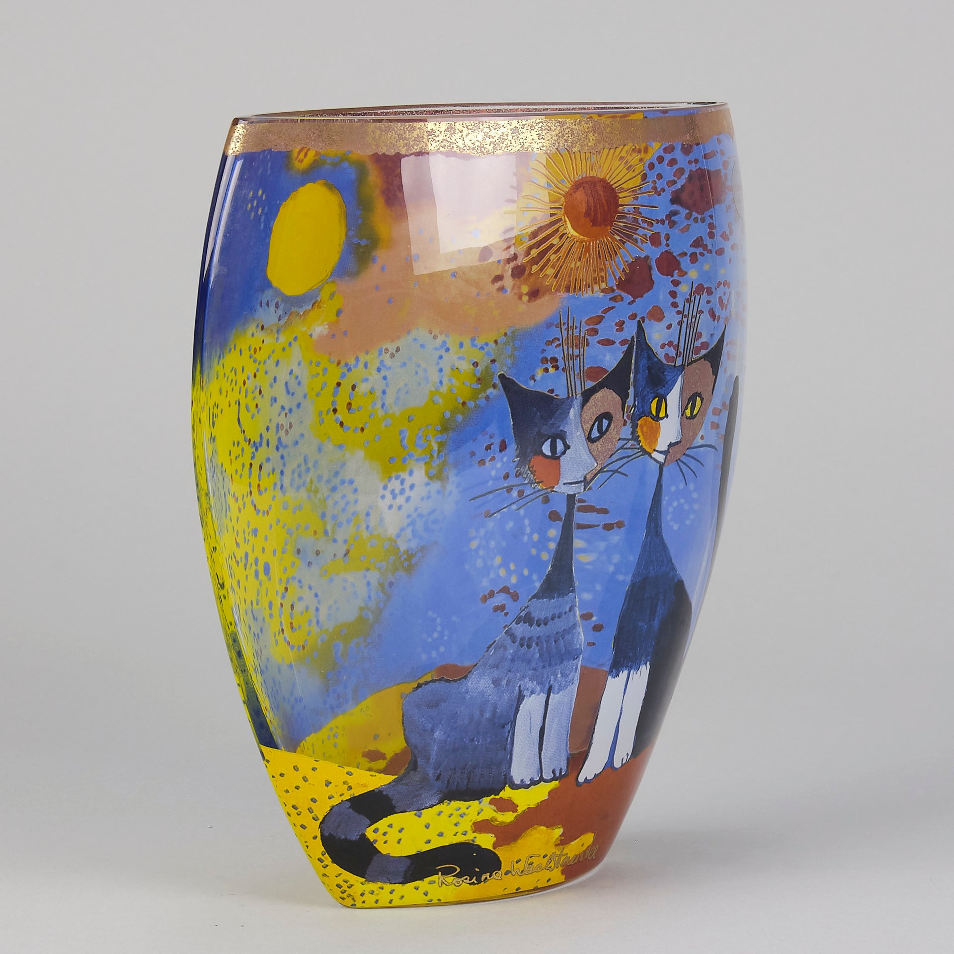 Rosina Wachtmeister Vase - Goebel Glass - Hickmet Fine Arts 