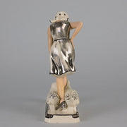 Royal Dux Girl And Geese - Art Deco Porcelain - Hickmet Fine Arts 