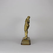 Rudolf Kuchler Bronze Fencer - Art Nouveau - Hickmet Fine Arts 