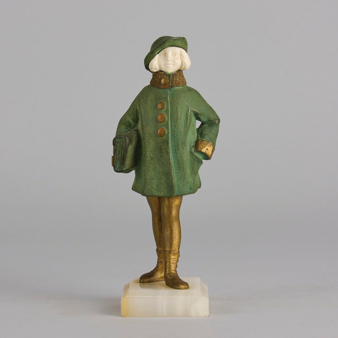 Solange Bertrand Figure - Art Deco Bronze - Hickmet Fine Arts 