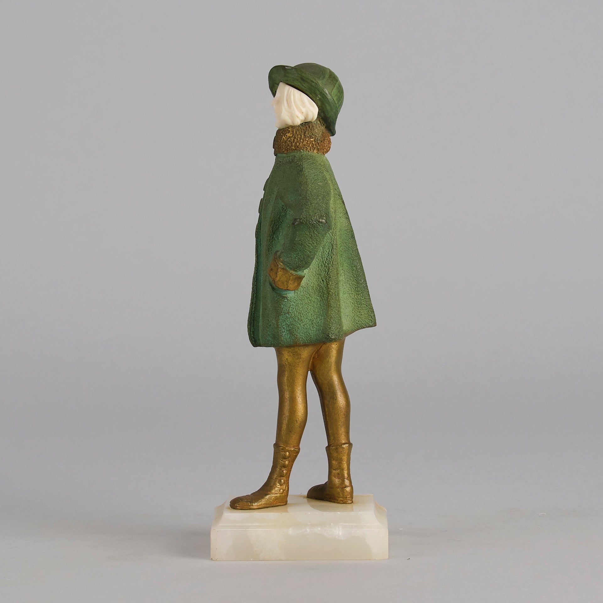 Solange Bertrand Figure - Art Deco Bronze - Hickmet Fine Arts 