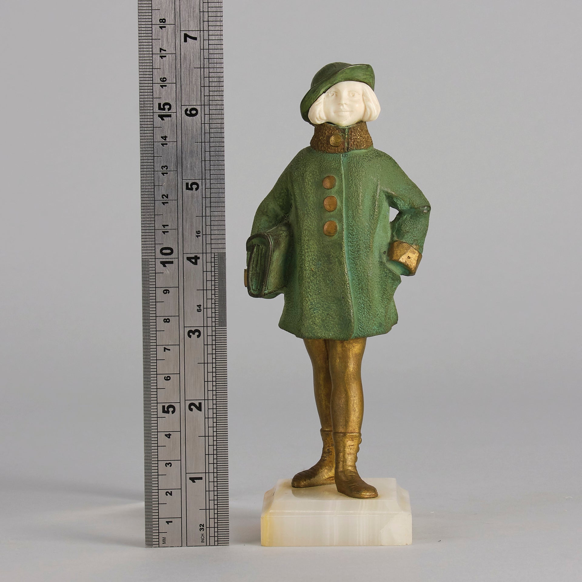 Solange Bertrand Figure - Art Deco Bronze - Hickmet Fine Arts 