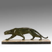 Art Deco Bronze Panther by Salvatore Melani - Hickmet Fine Arts