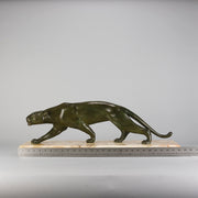 Art Deco Bronze Panther by Salvatore Melani - Hickmet Fine Arts