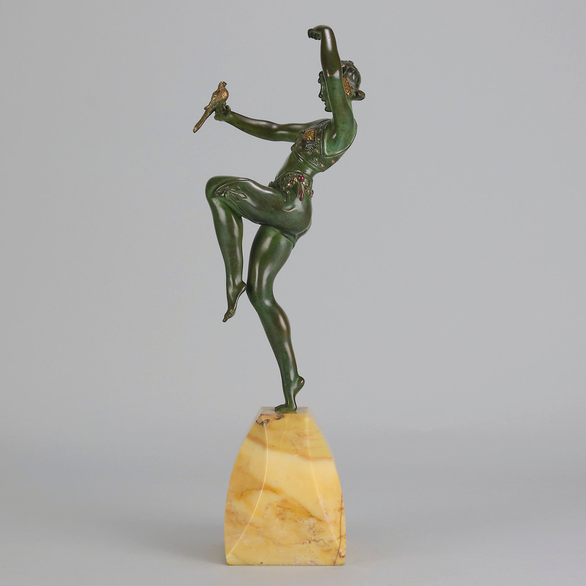 Samuel Lipschitz Bronze - Deco Dancer - Hickmet Fine Arts 