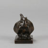 Seated Rabbit - Édouard M Sandoz Bronze - Hickmet Fine Arts