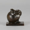 Seated Rabbit - Édouard M Sandoz Bronze - Hickmet Fine Arts