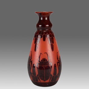 "Scarab Vase" by Le Verre Francais