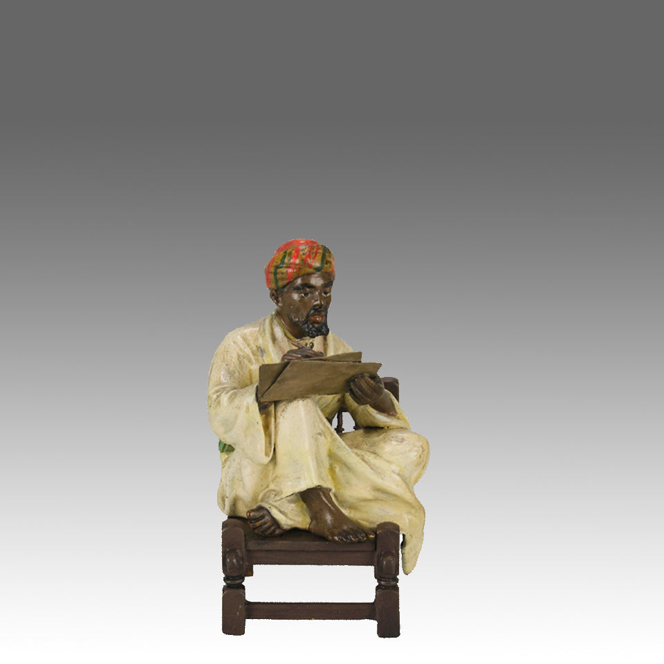 Bergman Seated Scribe - Bergman Bronze - Hickmet Fine Arts