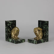 Antique Bronze Bookends - Animalier Bronze - Hickmet Fine Arts 