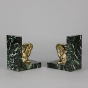 Antique Bronze Bookends - Animalier Bronze - Hickmet Fine Arts 