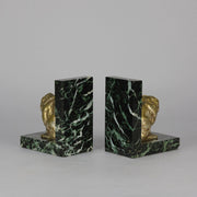 Antique Bronze Bookends - Animalier Bronze - Hickmet Fine Arts 