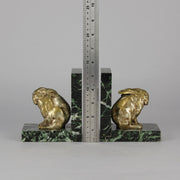 Antique Bronze Bookends - Animalier Bronze - Hickmet Fine Arts 