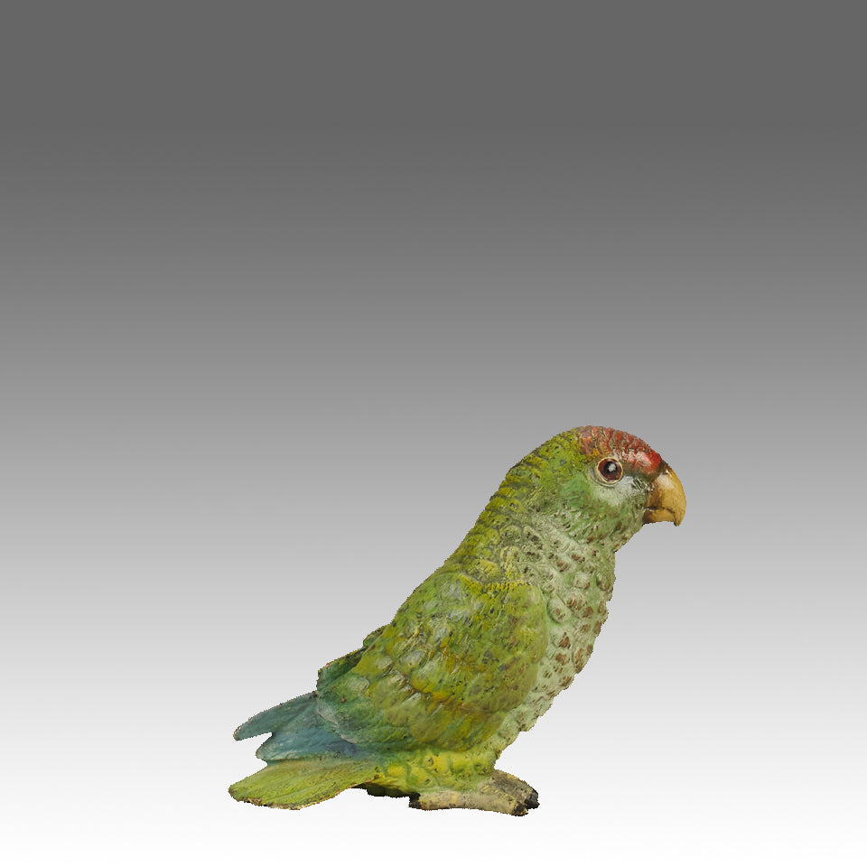 Bergman Small Green Parrot - Bergman Bronze - Hickmet Fine Arts