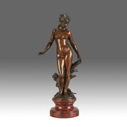 Auguste Moreau bronze la source