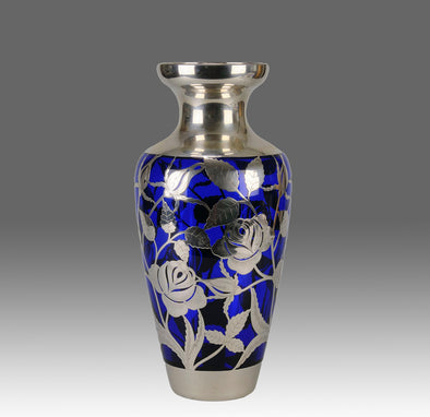 "Floral Silvered Vase" by Fredrich Spahr - Hickmet Fine Arts 