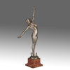 Ouillon-Carrere Spear Dancer - Art Deco Sculpture -Hickmet Fine Arts