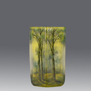 Daum Spring Vase - Paysage de Printemps Cameo Vase - Daum Freres glass - Art Nouveau Glass - Hickmet Fine Arts