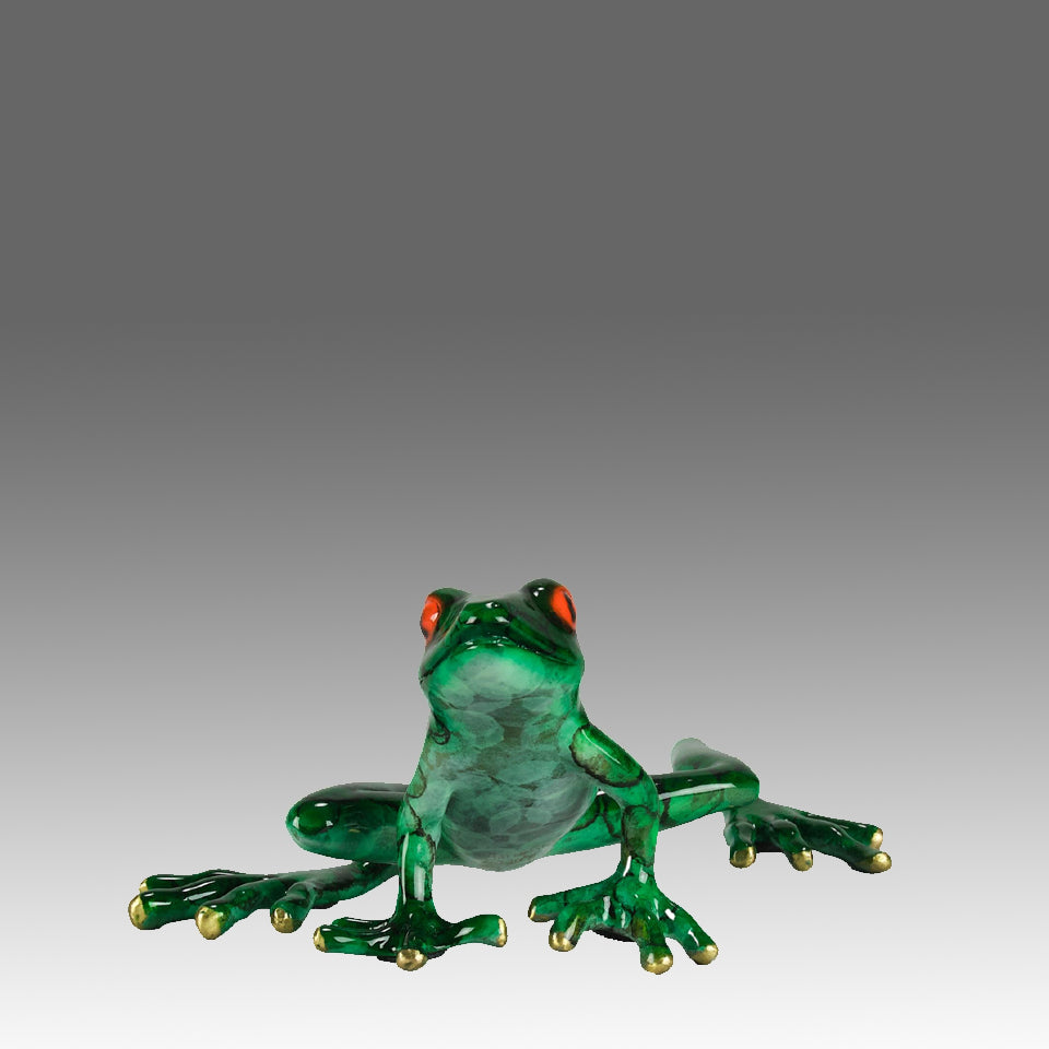 Barry Stein Frog Bronze - Hickmet Fine Arts 